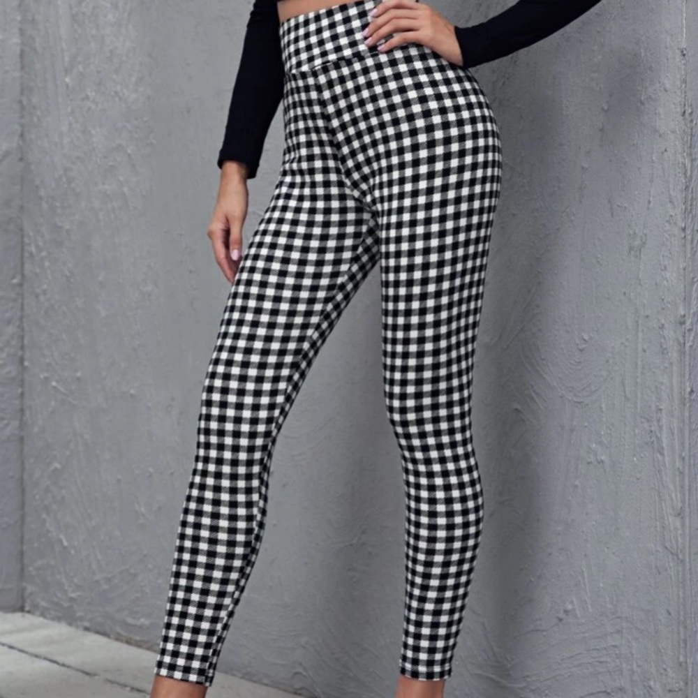 Gingham Skinny Pant